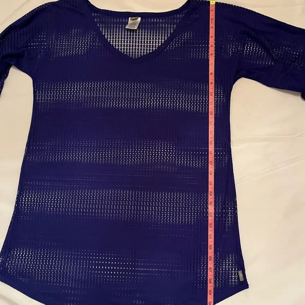 O'Neill Royal Blue Mesh Swim Cover-Up size XS/S See Through Beach Summer Comfy